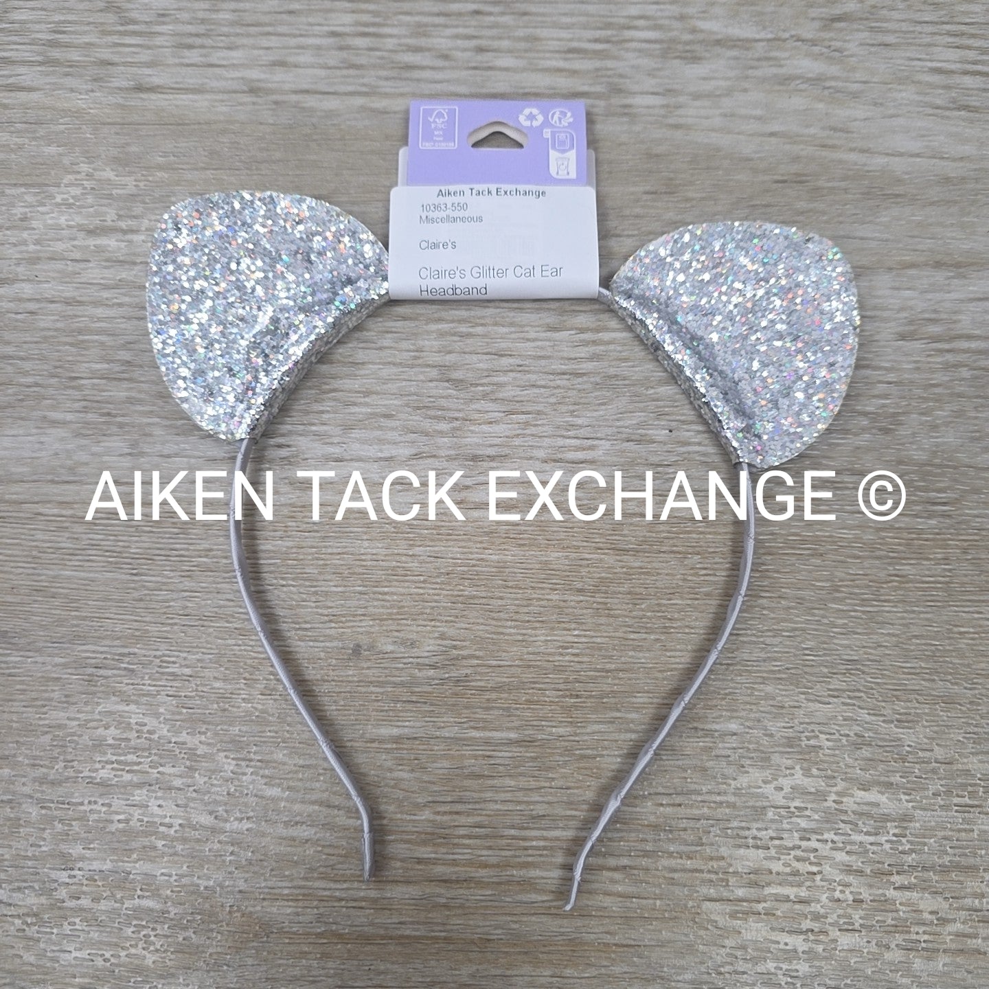 Claire's Glitter Cat Ear Headband