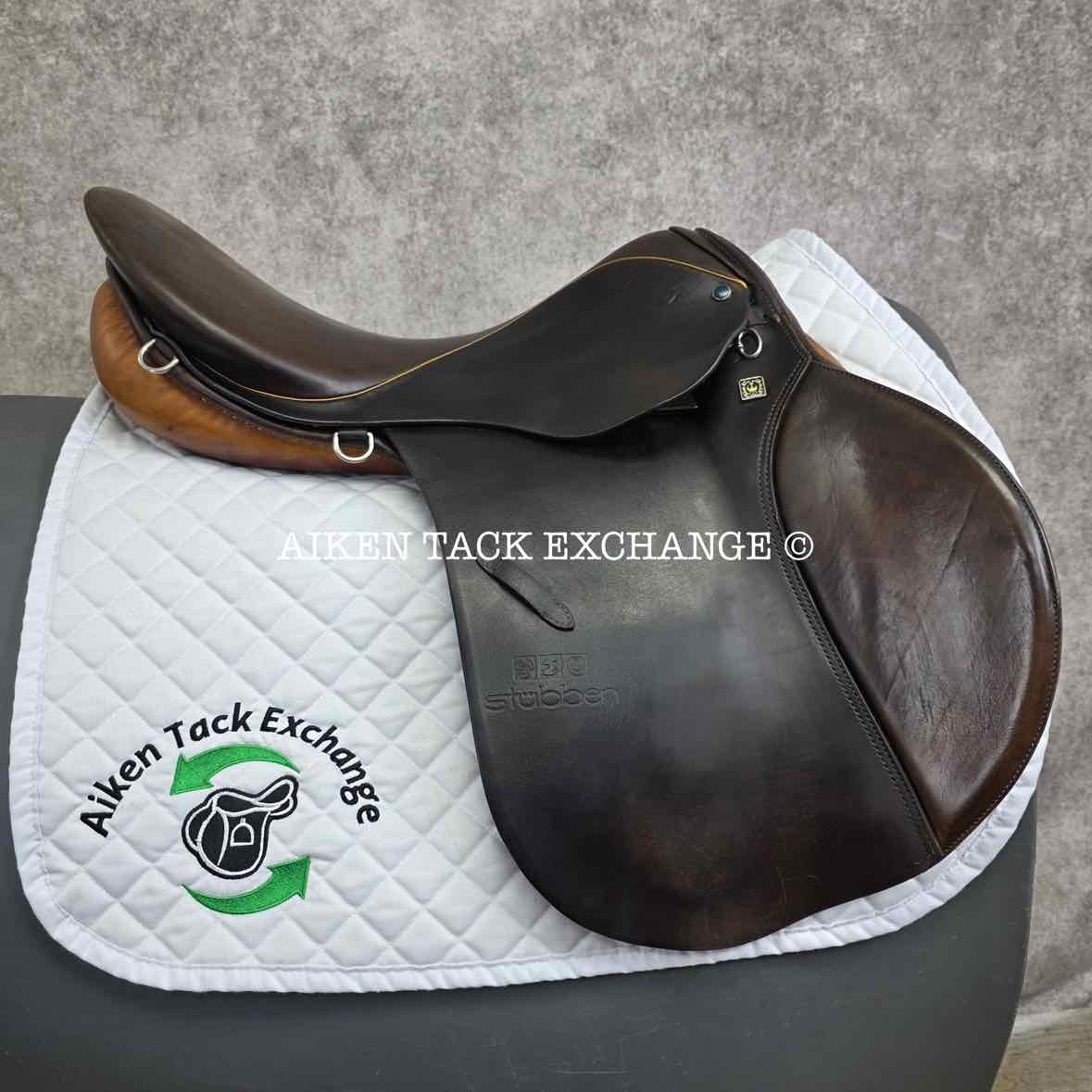 Stubben Siegfried Saddle, 18.5" Seat, 31cm Tree - Medium Wide, Wool Flocked Panels