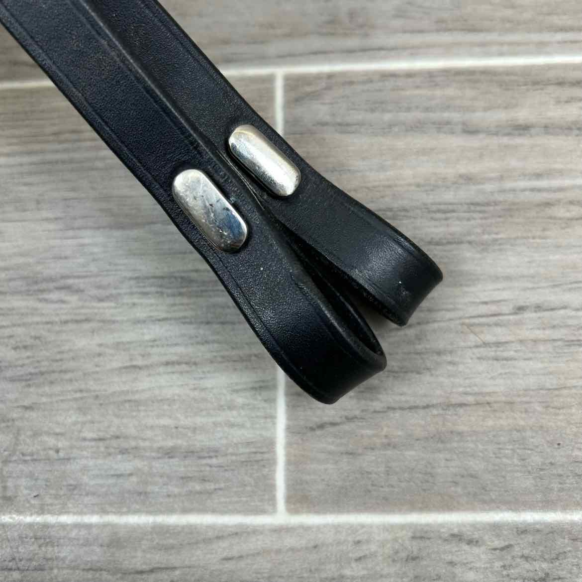 Flat Curb Reins, Black, 60"