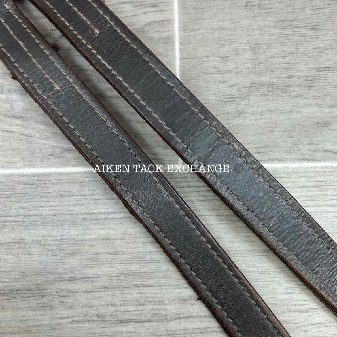 Nylon Backed Stirrup Leathers, Brown, 58"