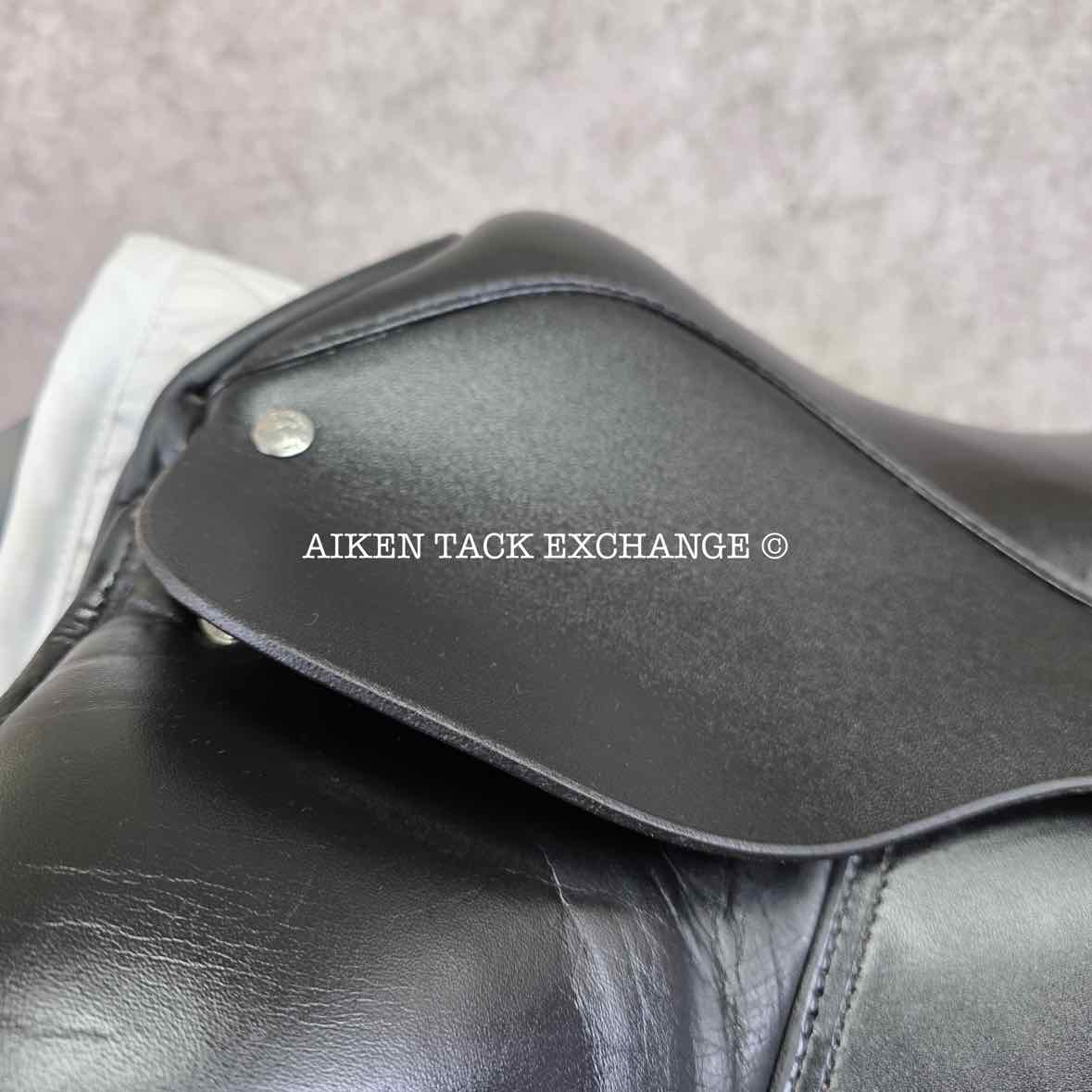 2018 Custom Saddlery Signature Steffen's Advantage Monoflap Dressage Saddle, 18" Seat, Adjustable Tree, Wool Flocked Panels