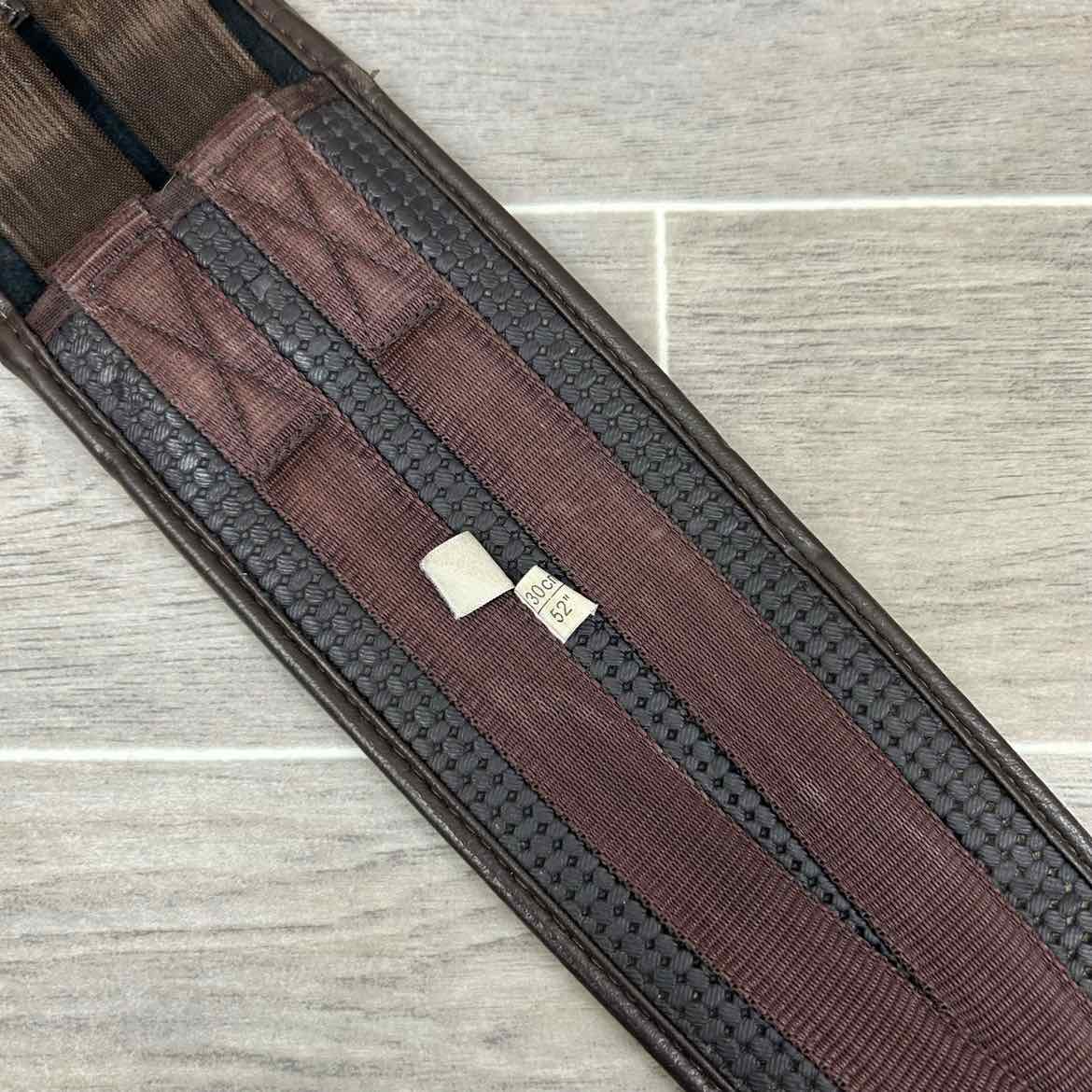 QHP Basic All Purpose Double Elastic Girth, Brown, 52"