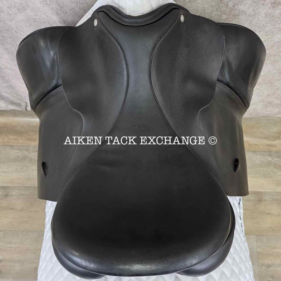 2008 Custom Saddlery Steffen's Advantage Dressage Saddle, 18" Seat, Adjustable Tree, Wool Flocked Panels