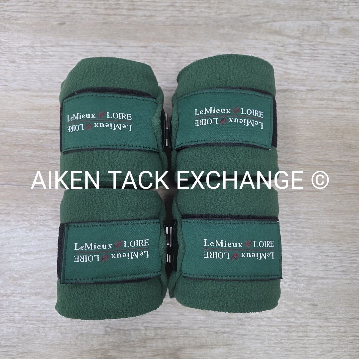 Lemieux Loire Polo Wraps, Hunter Green, Set of 4