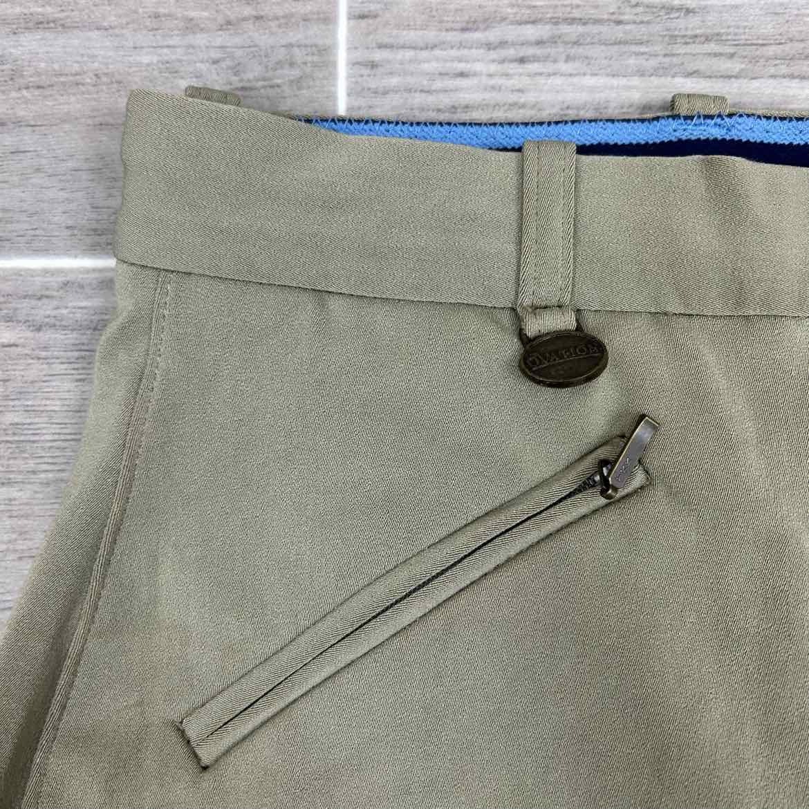 Ovation Celebrity Slim Deerskin Full Seat Breeches, Size 28 R