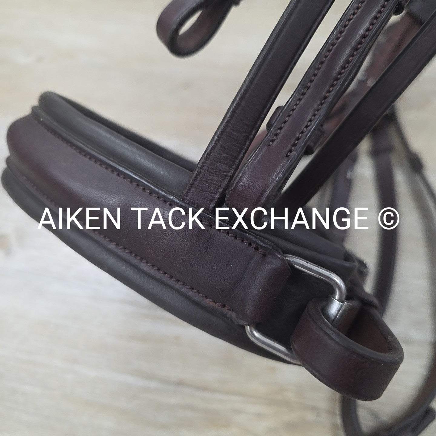 Excelle Monocrown Double Weymouth Bridle with Both Reins, Brown, Size Cob