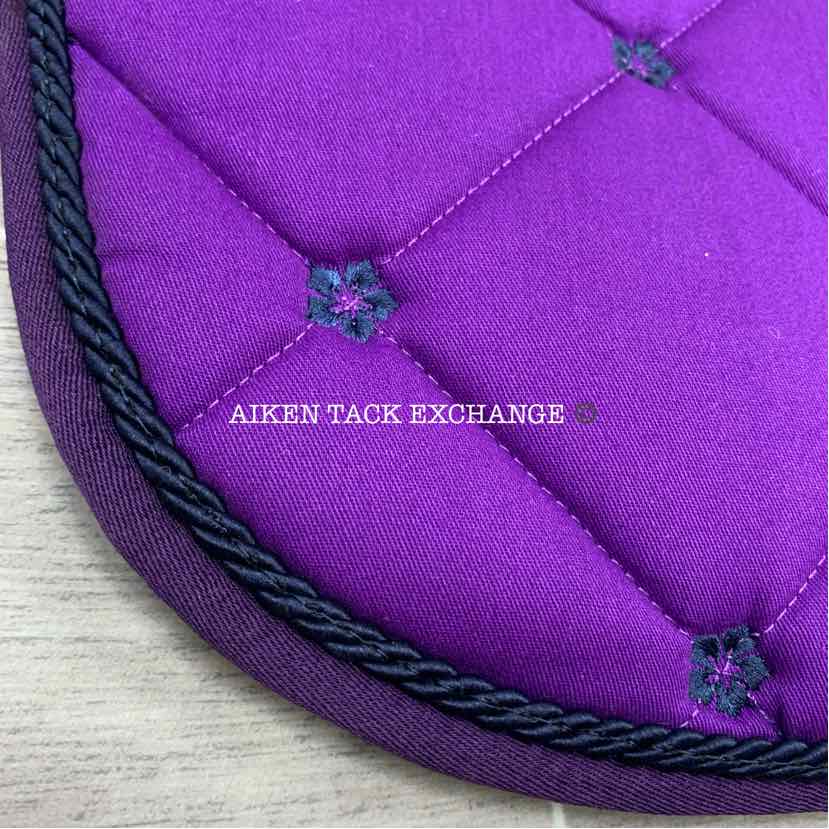 Centaur Hibiscus All Purpose Saddle Pad, Purple, Brand New