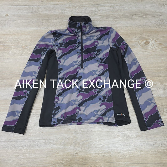 Kerrits Fleece Lined 1/4 Zip Pull Over Jacket, Size Medium