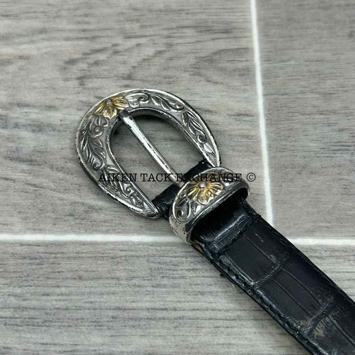 Enmon Leather Belt, Size Small