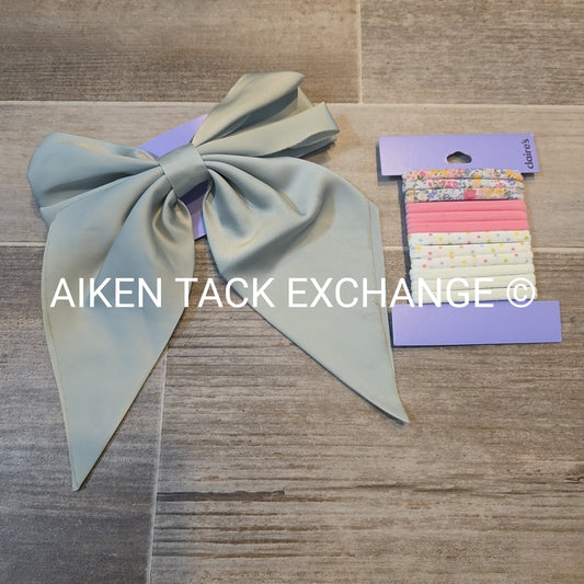 Claire's Hair Bundle - 1 Hair Tie Set + 1 Hair Clip