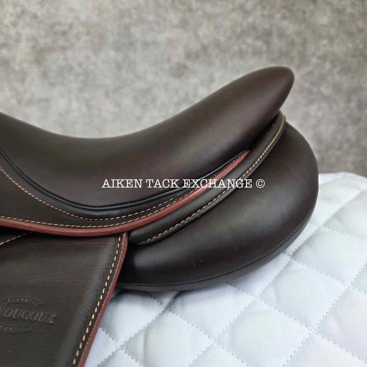 2022 Devoucoux Biarritz K Close Contact Jump Saddle, 15" Seat, 00K Flap, MW Tree, D3D Panels, Full Buffalo Leather