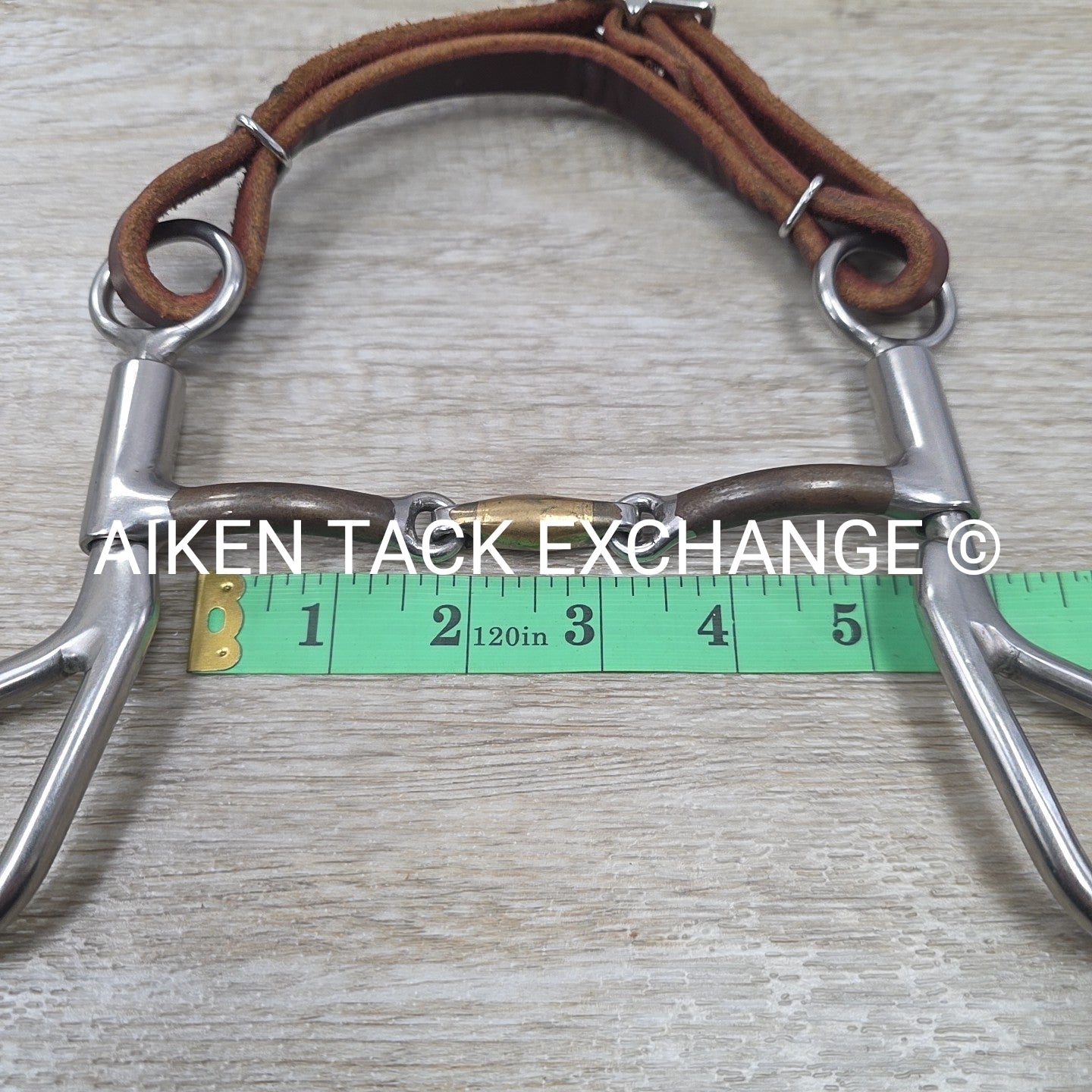 Bowman Bits Double Joint Tear Drop Curb Bit with Curb Strap 5.25"