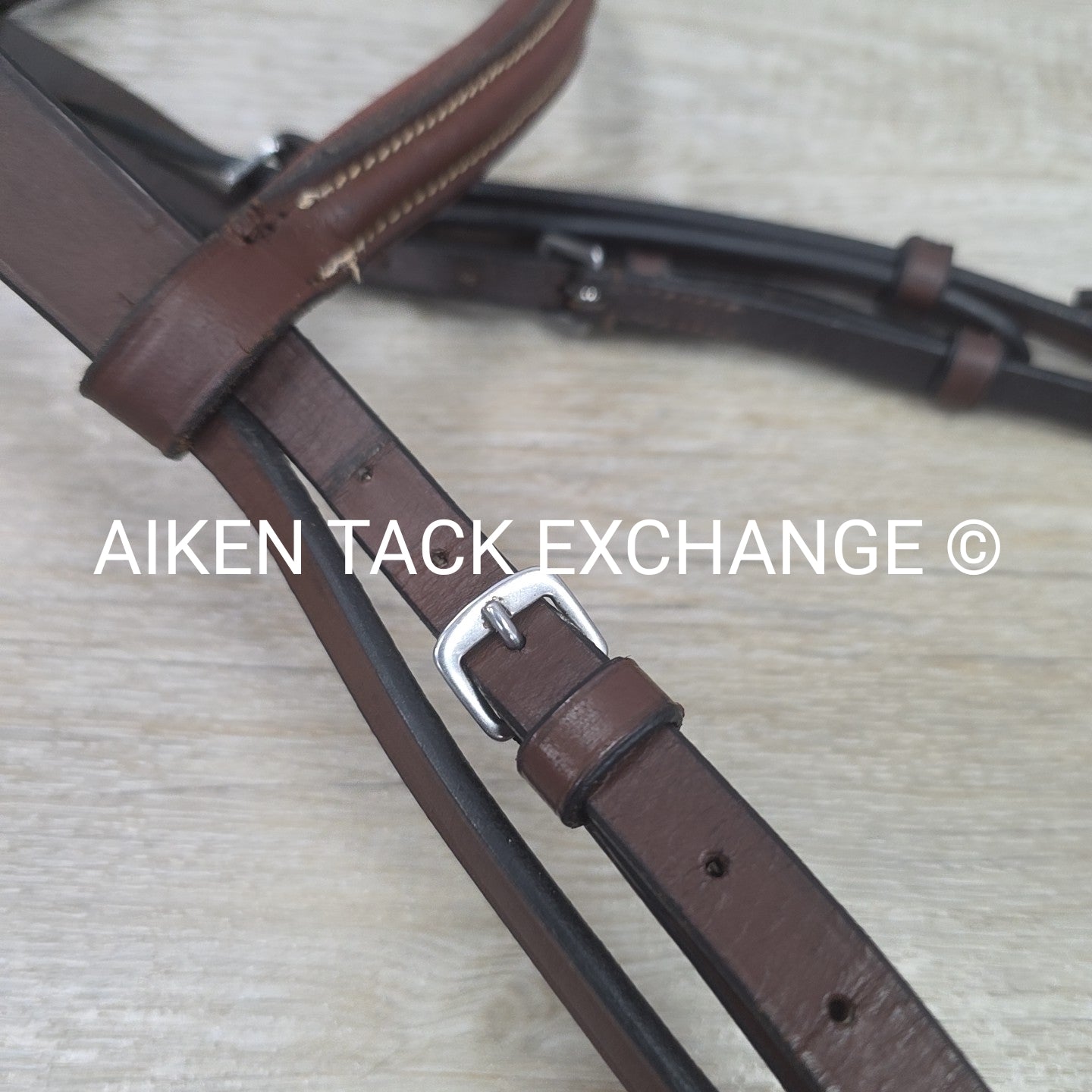 Plain Bridle, No Noseband, No Reins, Brown, Size Full