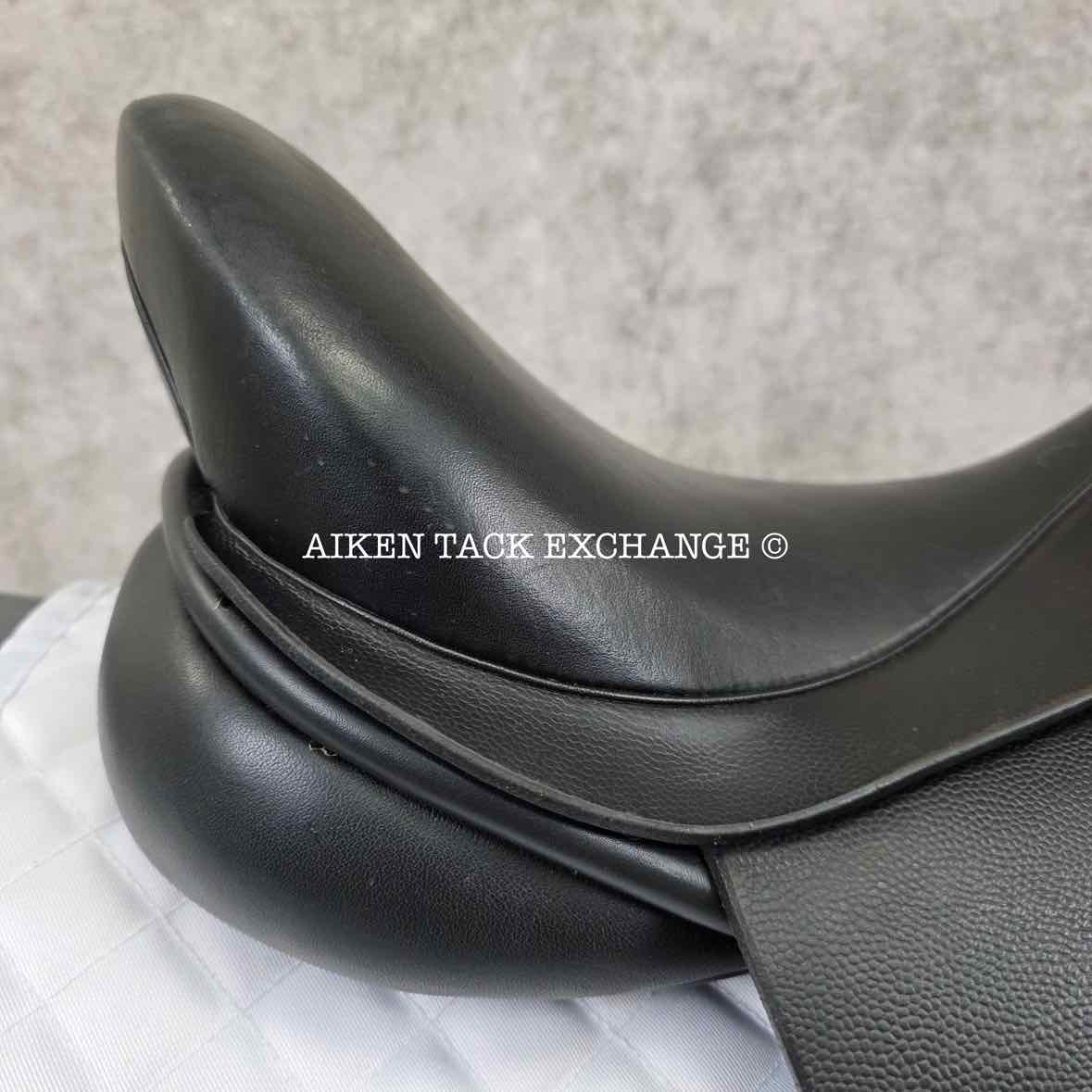 2012 Hastilow Concept Dressage Saddle, 17" Seat, Adjustable Tree - Changeable Gullet, Wool Flocked Panels
