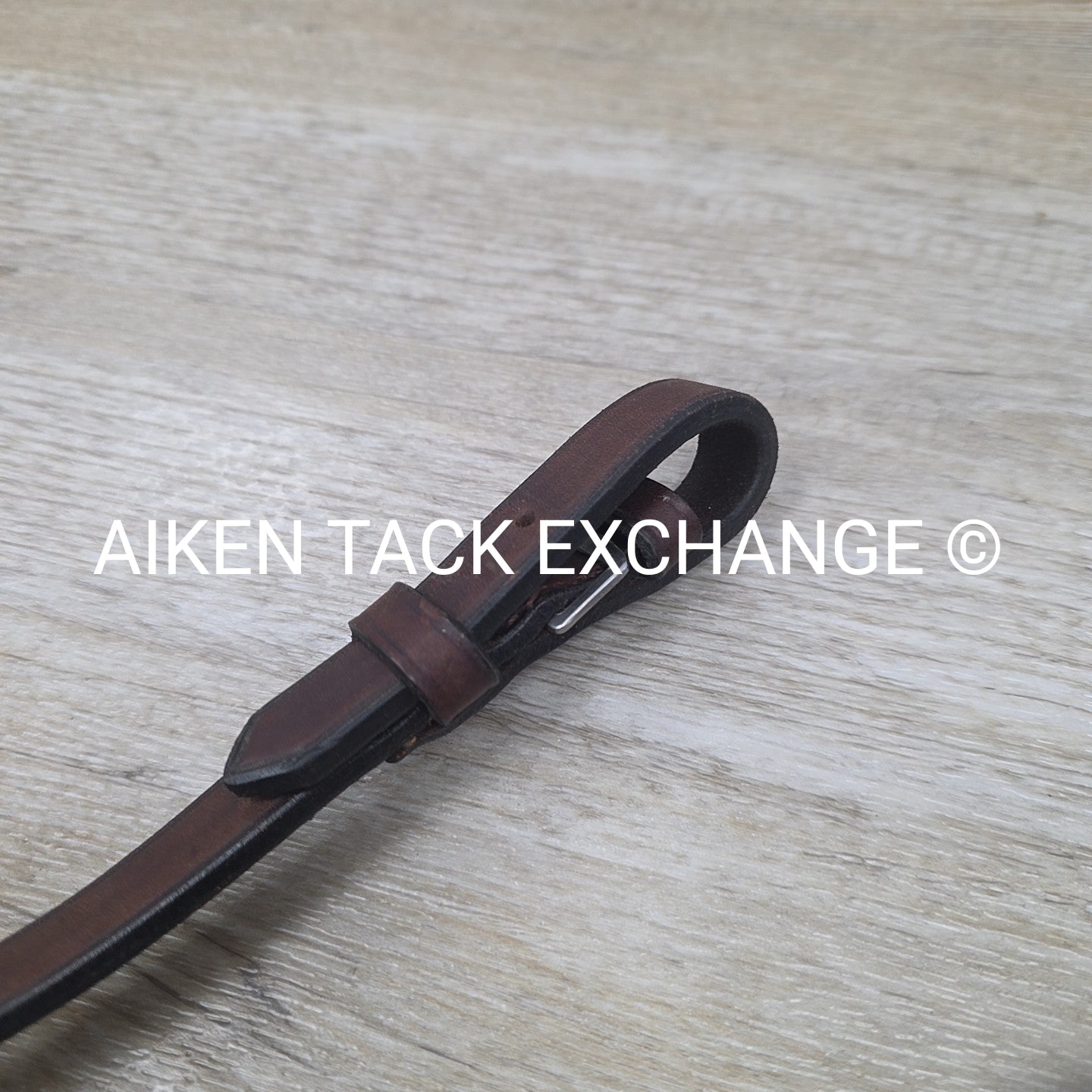 Flat Leather Reins, Brown, 54"
