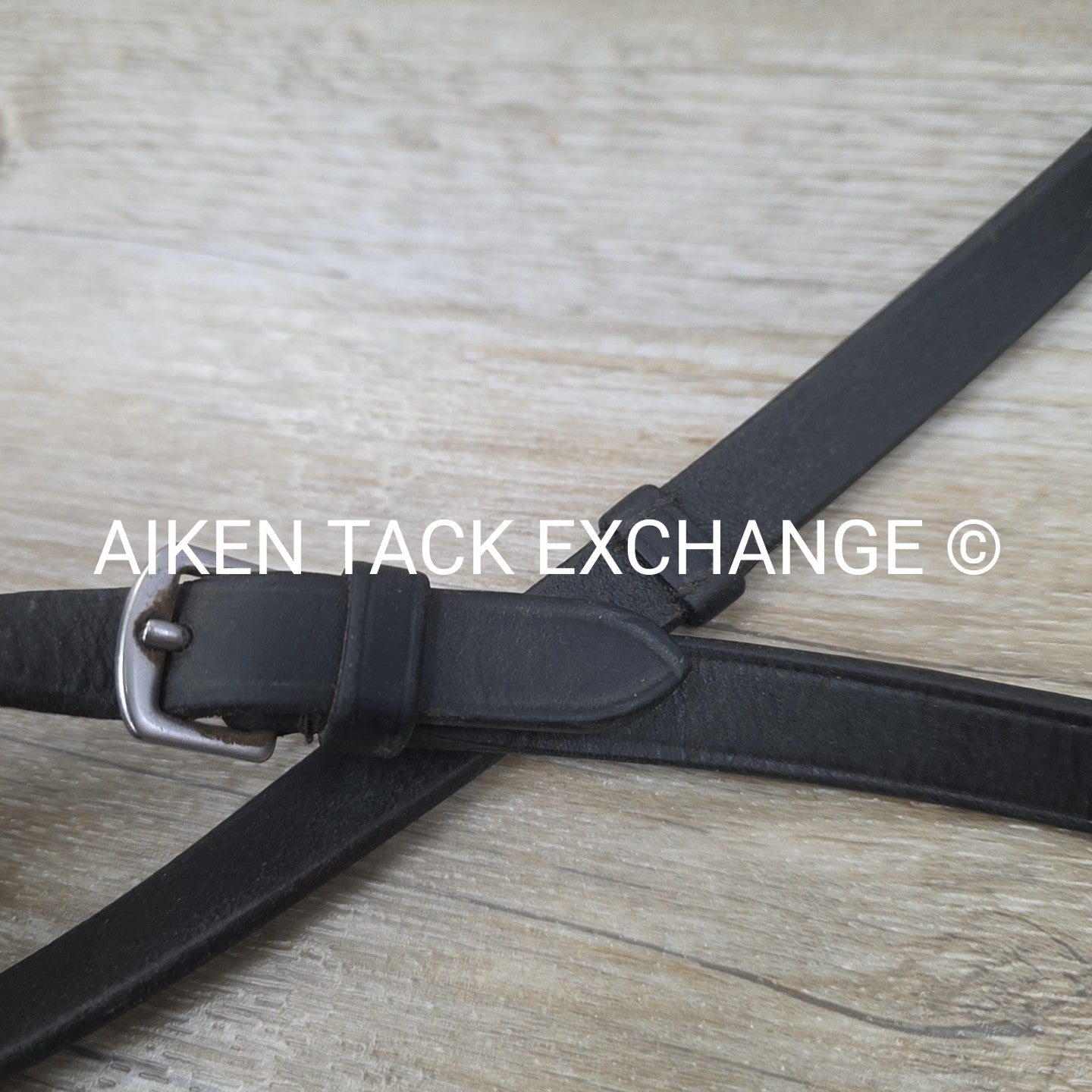 BARGAIN BUNDLE: 2 Pairs Leather Reins with Hand Grips, Black