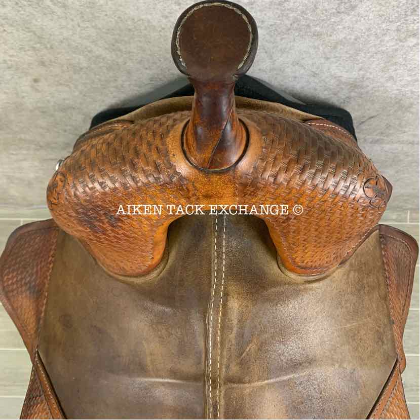 **SOLD** 1996 Bob Marshall by Circle Y 3520 Treeless Barrel Racing Western Saddle, 14" - 14.5" Seat