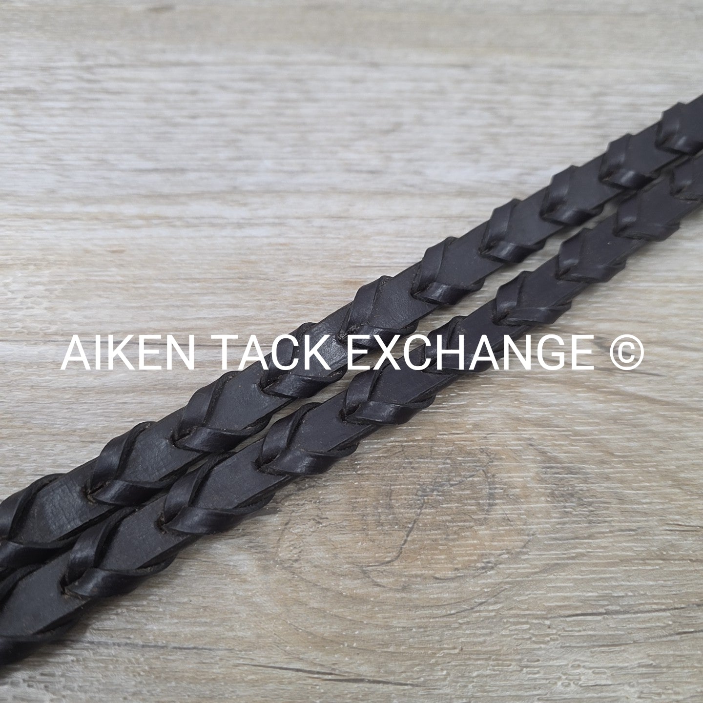 SmartPak Plymouth Flat Laced Reins, Brown, 48"