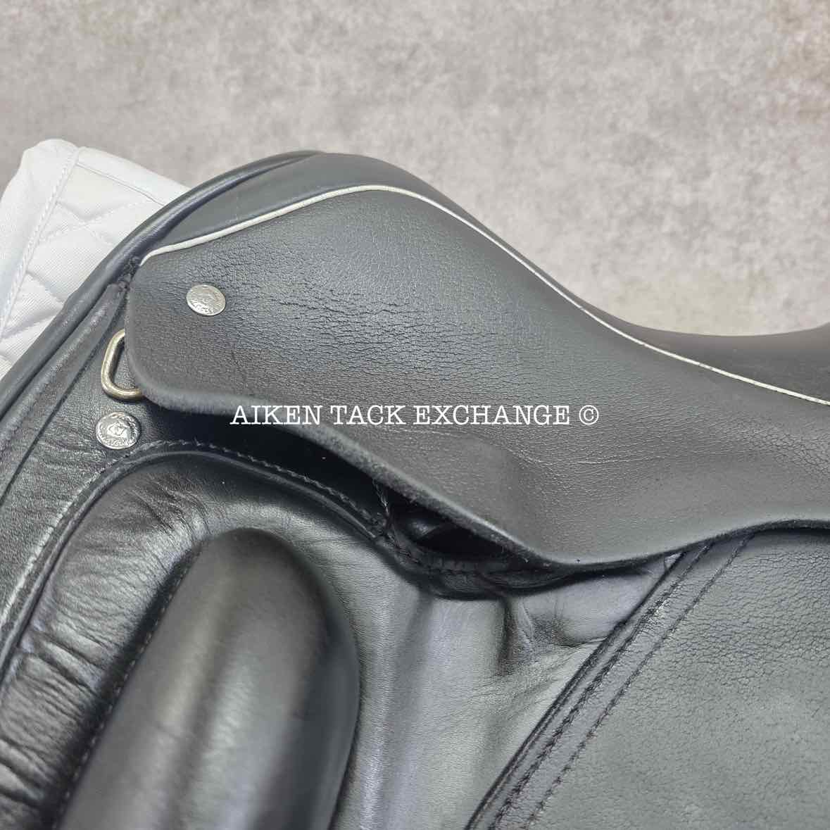 **On Trial** 2017 Custom Saddlery Wolfgang Gemini R Monoflap Dressage Saddle, 17.5" Seat, Adjustable Tree, Wool Flocked Panels