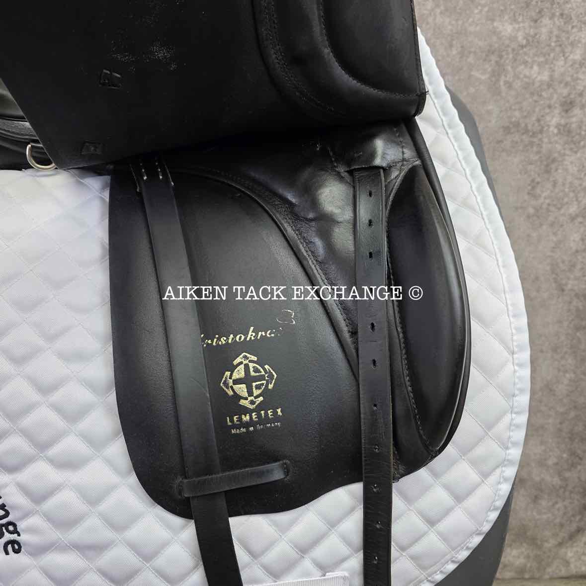 Courbette Lemetex Aristokrat Dressage Saddle, 18" Seat, 31 Tree- Medium Wide, Wool Flocked Panels