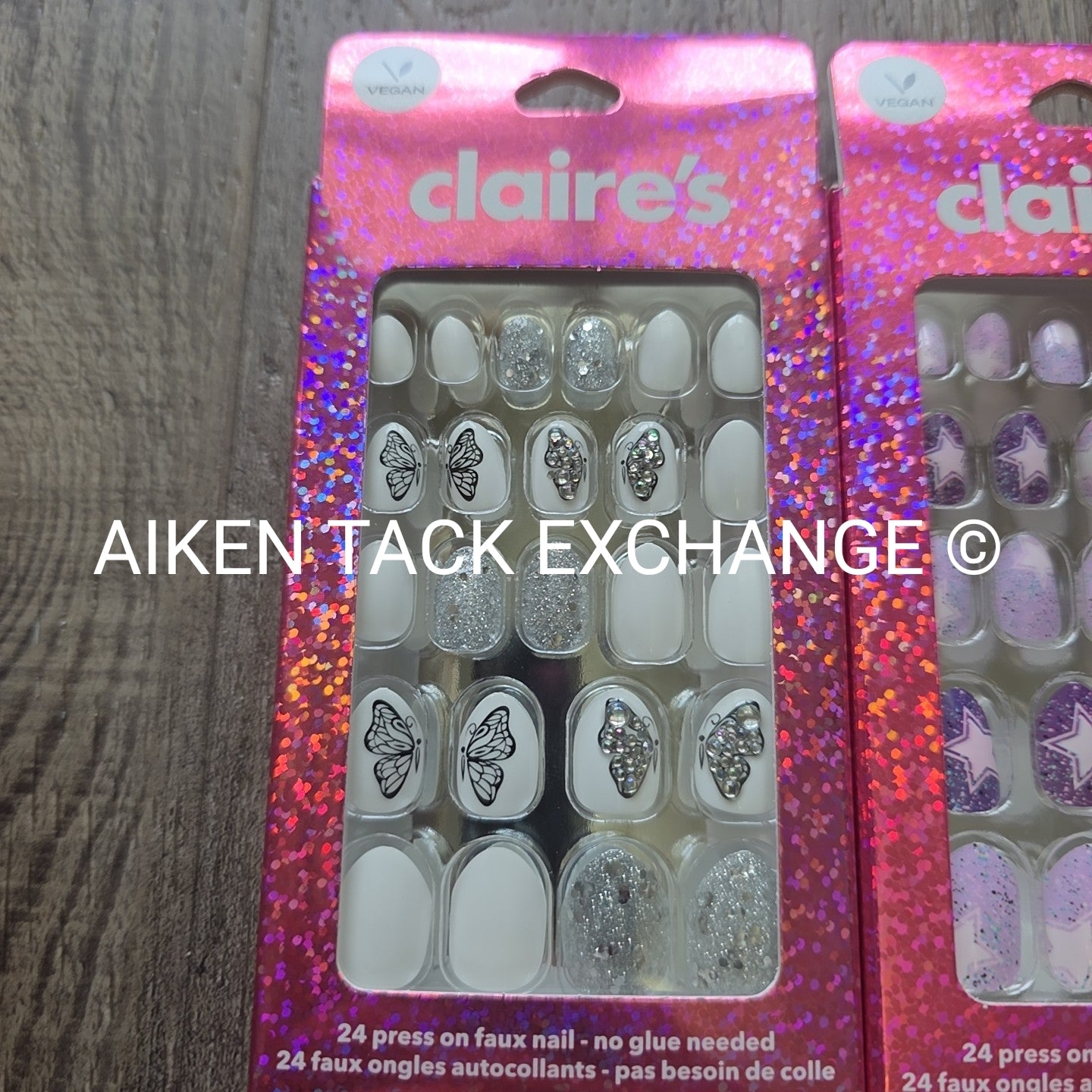 Claire's Press-On Nails (2 Sets) - 24 Count Each (48 Total)