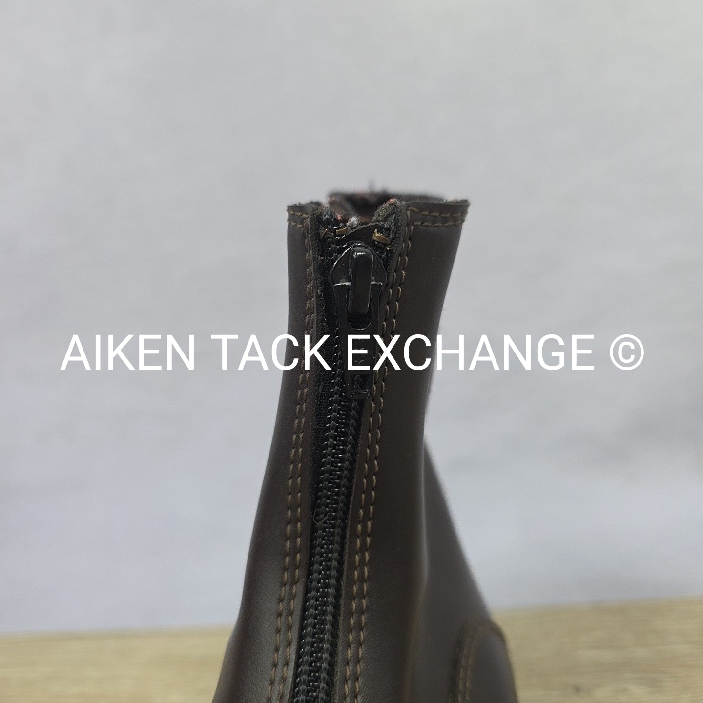 TuffRider Zip Up Paddock Boots, Brown, Size 3