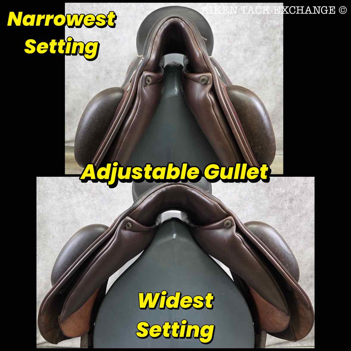 DP 3220DL Bolero Deluxe Dressage Saddle, 18" Seat, Ultra-Flex Tree - Adjustable Gullet, Wool Flocked Panels