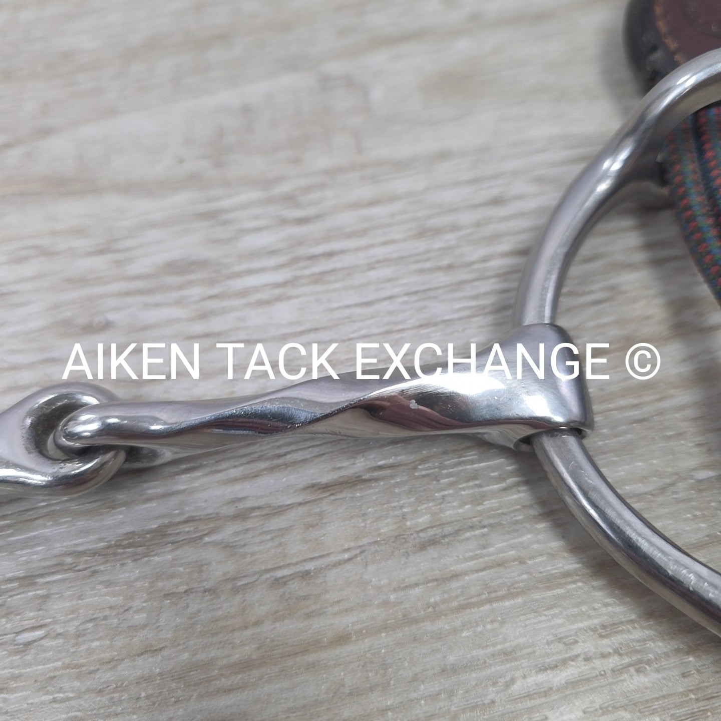 Single Joint Slow Twist Loose Ring Gag Bit 5" with Nunn Finer Rope Gag Cheeks