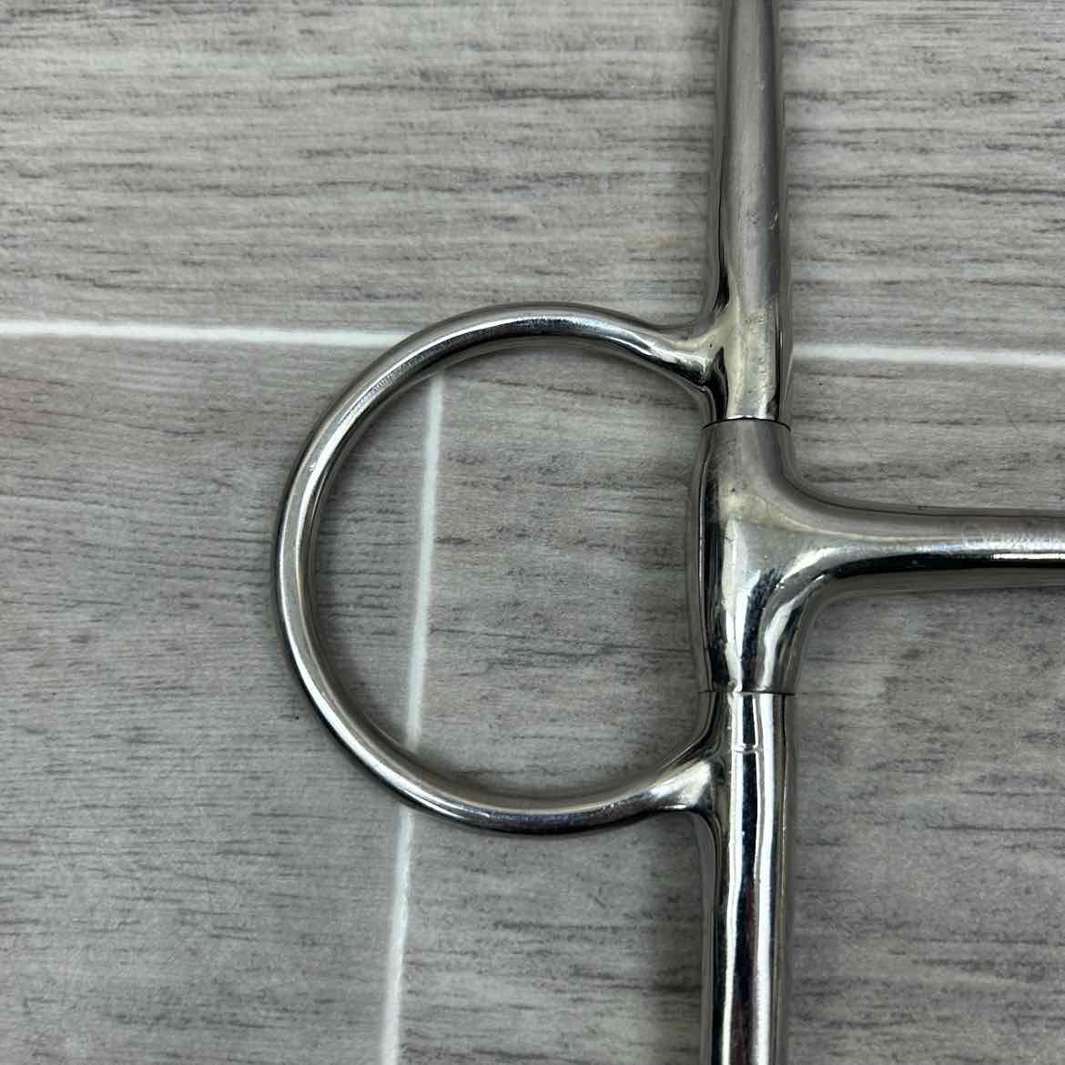Smucker's Single Joint Large Ring Full Cheek Bit 5.5" (8" Cheeks)