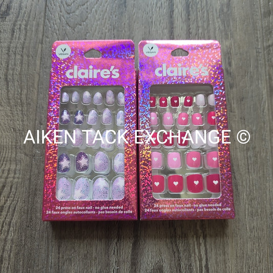 Claire's Press-On Nails (2 Sets) - 24 Count Each (48 Total)
