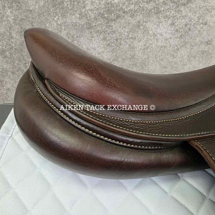 **SOLD** 2018 Antares Contact Monoflap Jump Saddle, 18" Seat, 3AA Flap, Medium Wide Tree, Foam Panels, Full Buffalo Leather