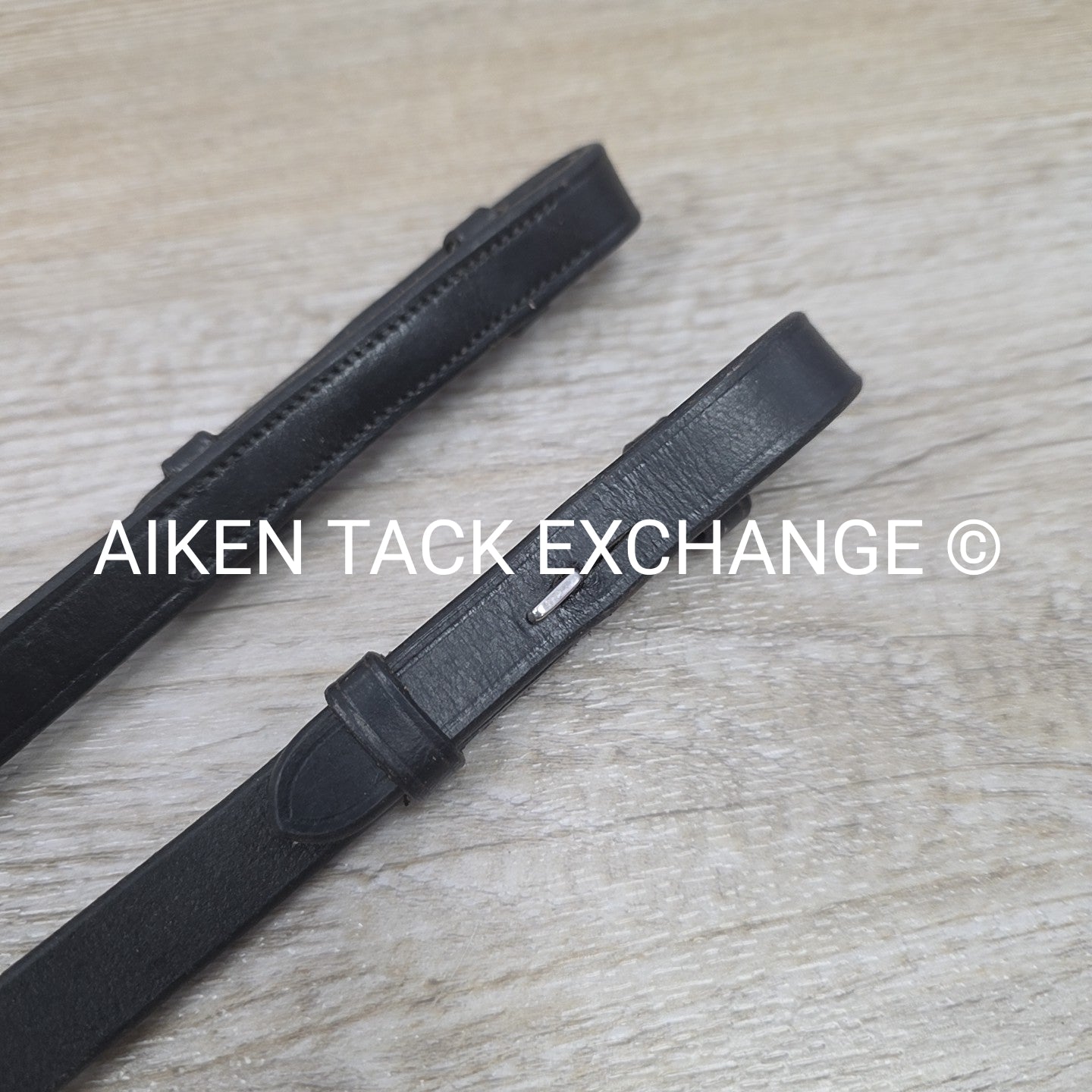 Rubberized Grip Reins, Black, Size Full