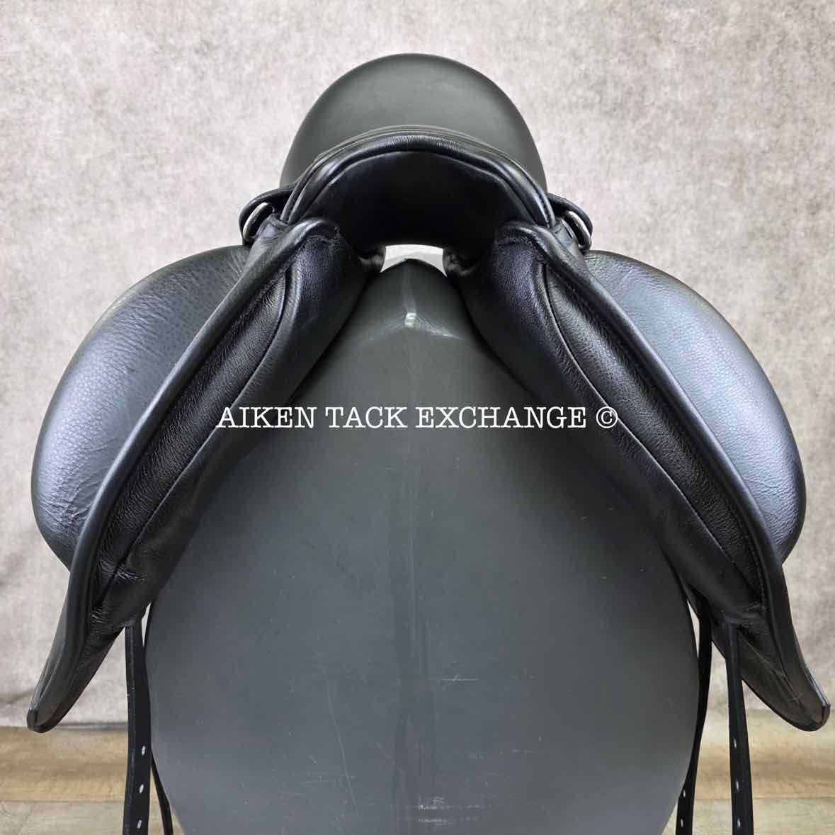 2023 Envy by Custom Saddlery Aurora Monoflap Dressage Saddle, 17.5" Seat, Adjustable Tree, Wool Flocked Panels