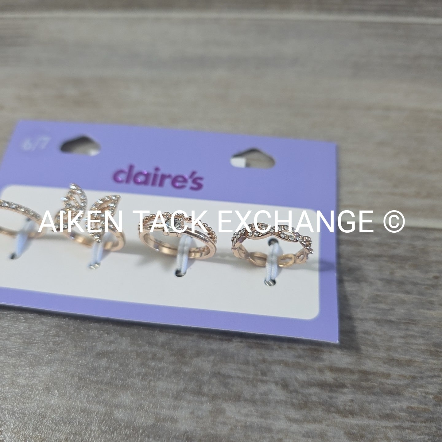 Claire's Ring Set (4) - Size 6/7