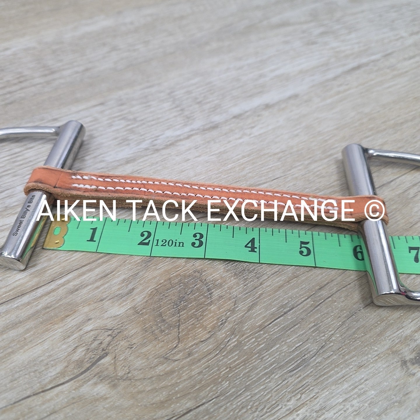 Sweet Billy's Bits Leather Mullen Mouth D Ring Bit 5.75"