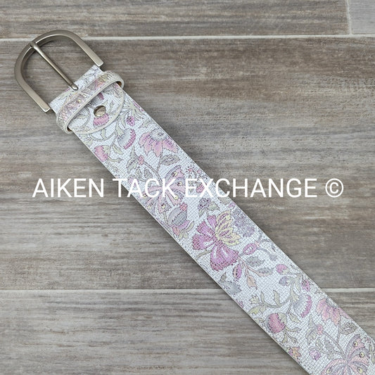 Tailored Sportsman Wide Belt in Fleur Pink, Size Medium