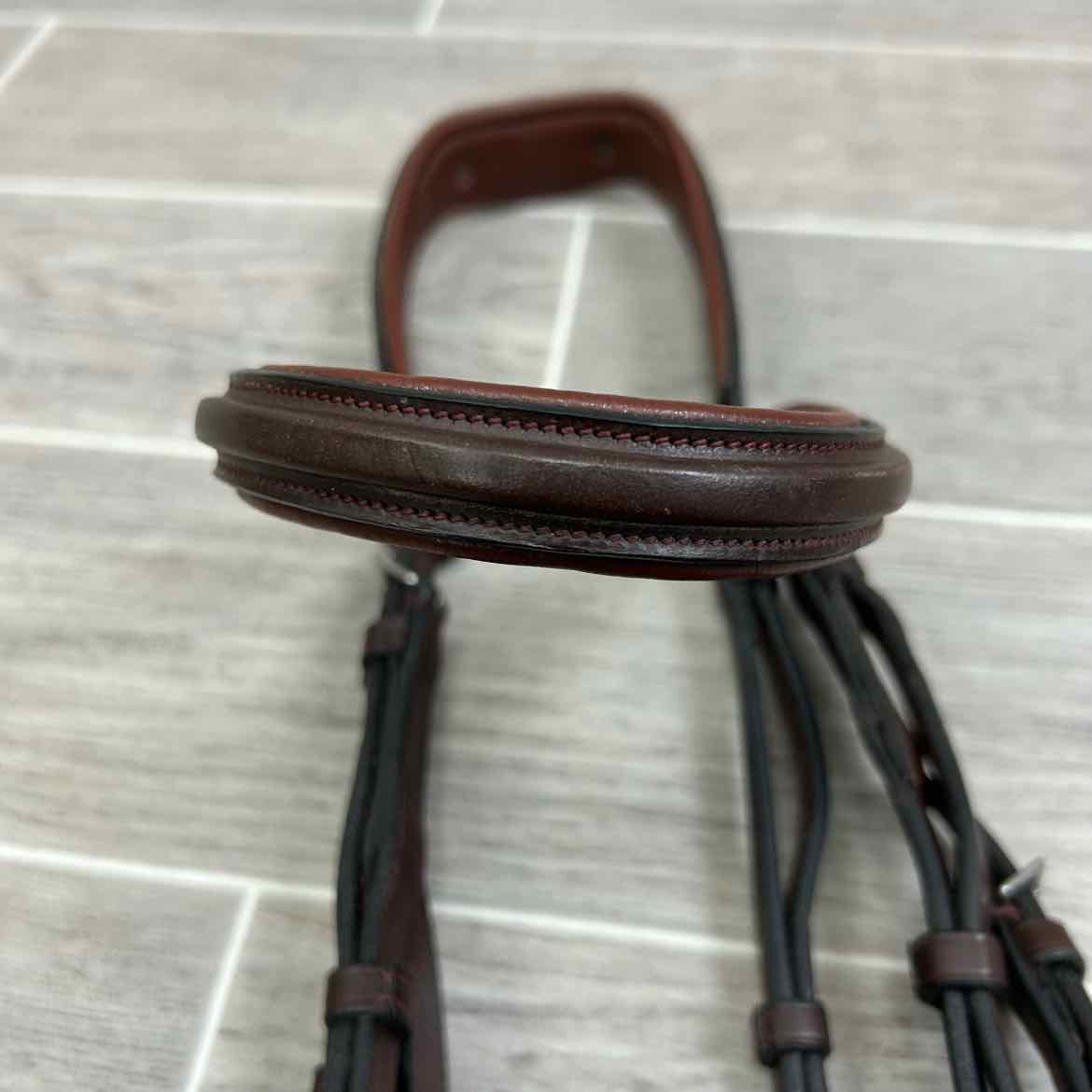 Dy'on New English Hackamore Bridle, Brown, Size Full