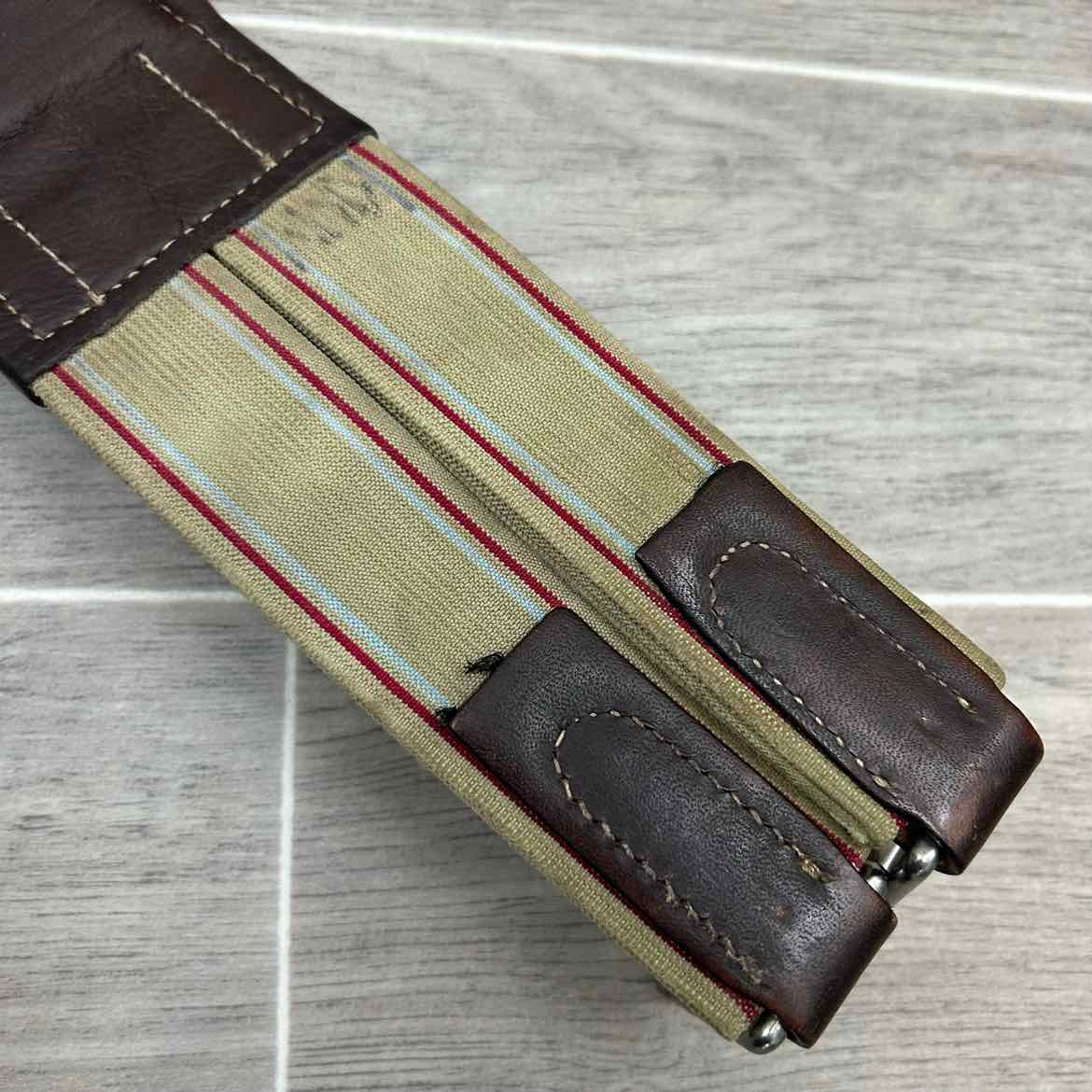 M. Toulouse Double Elastic Girth, Brown, 52"