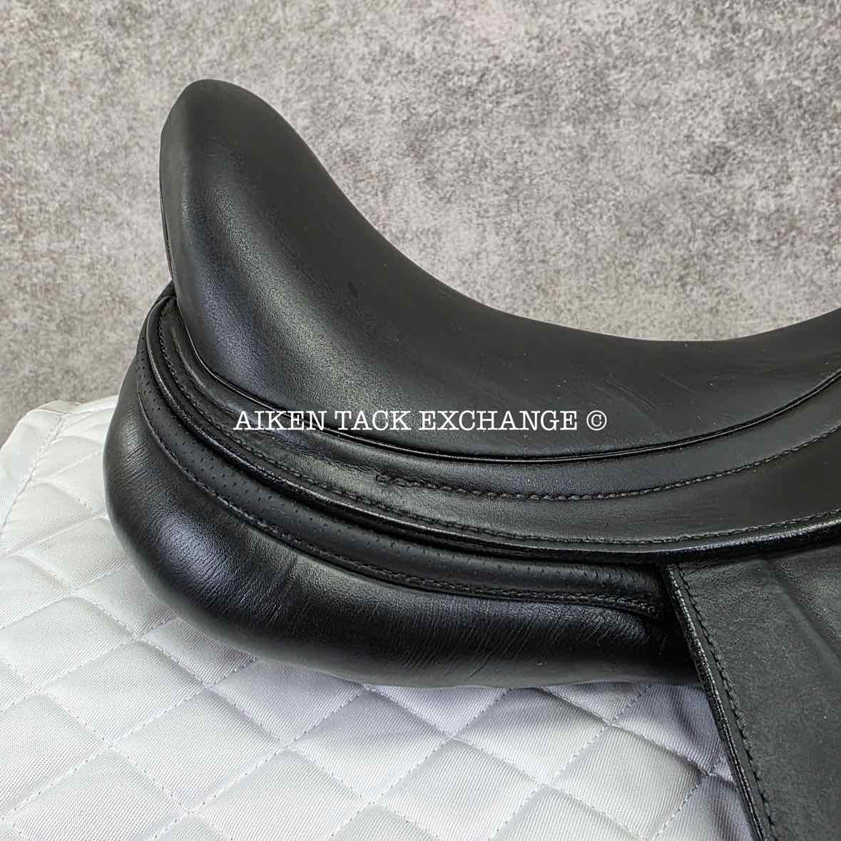 2016 Prestige X-D1D K Zero Monoflap Dressage Saddle, 17" Seat, Wide Tree, Wool Flocked Panels