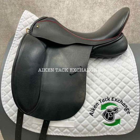 2022 JRD Bella Dressage Saddle, 19" Seat, Short Flap, Wide Tree, Wool Flocked Panels