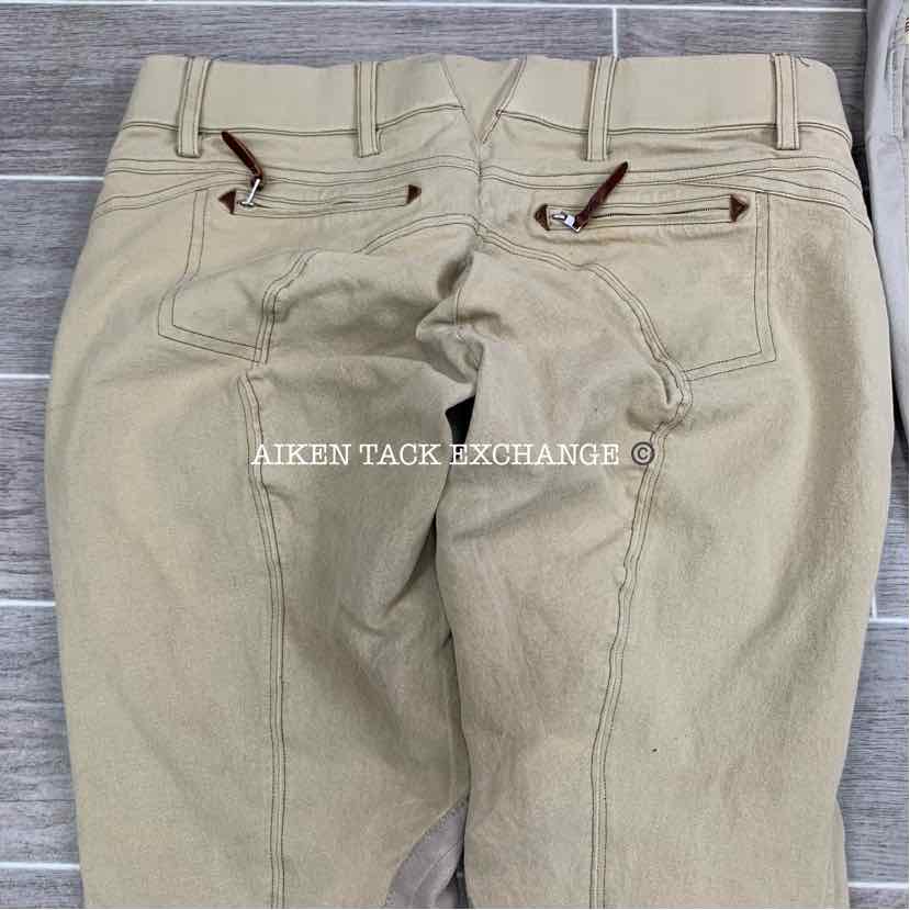 BARGAIN BUNDLE: Ariat Knee Patch Breeches 32 & Equine Couture Knee Patch Breeche