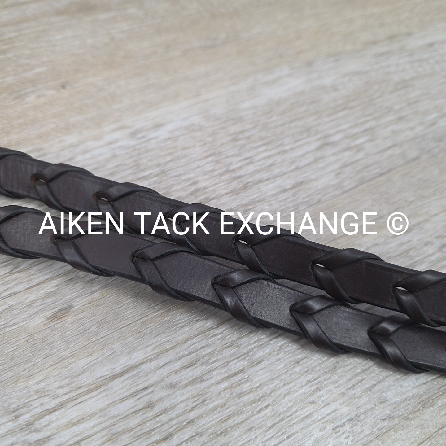 Plain Laced Reins, Brown, 55"