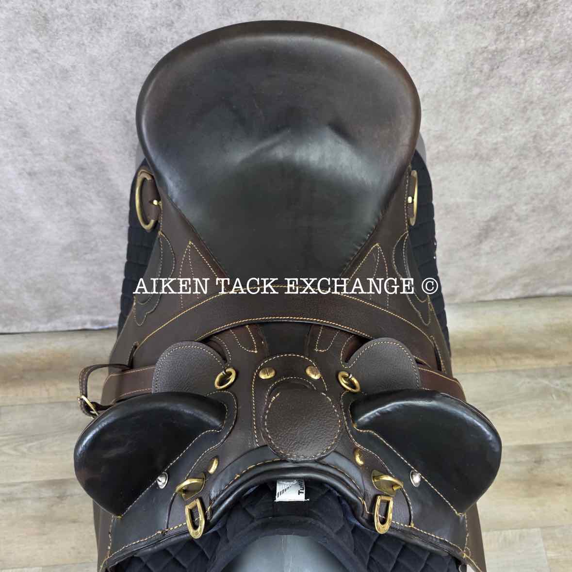 Down Under Saddle Supply Australian Stock Saddle, 16" Seat (Western) - 18" Seat (English), Medium Tree