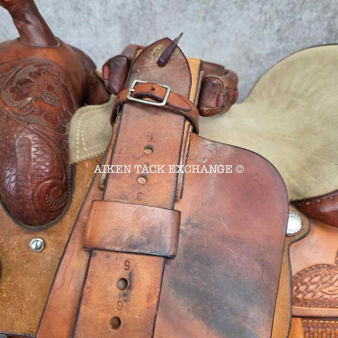 Billy Cook Saddlery 4693 Western Saddle, 16" Seat, Regular Tree - Semi QH Bars