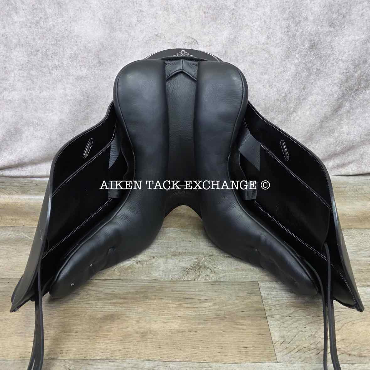 2024 Loxley by Bliss Monoflap Dressage Saddle, 17.5" Seat, Adjustable Tree - Changeable Gullet, Wool Flocked Panels