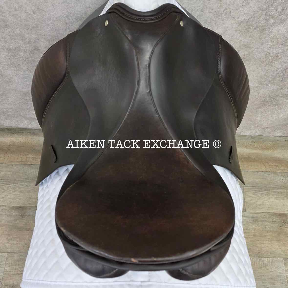 Max Hopfner Dressage Saddle, 18" Seat, Medium Tree, Wool Flocked Panels