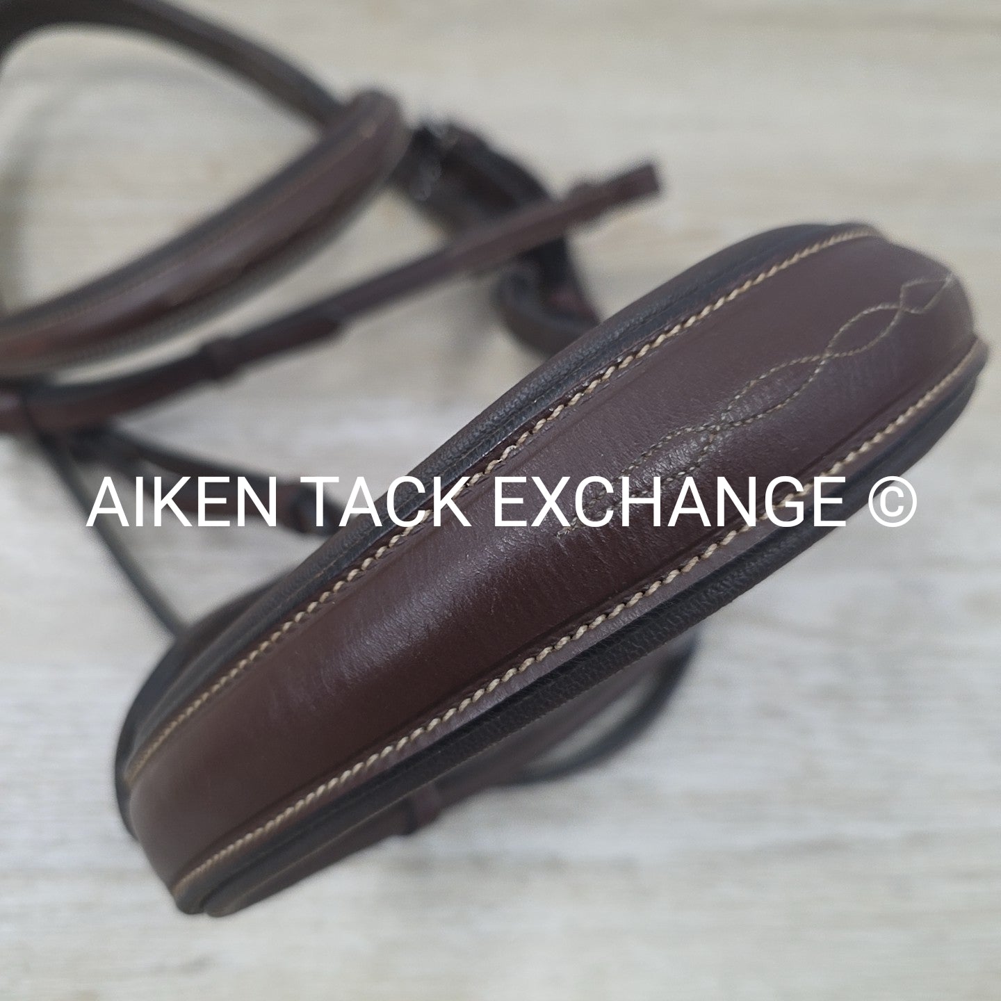 KL Select Red Barn Ocala Fancy Stitched Bridle, No Reins, Size Cob