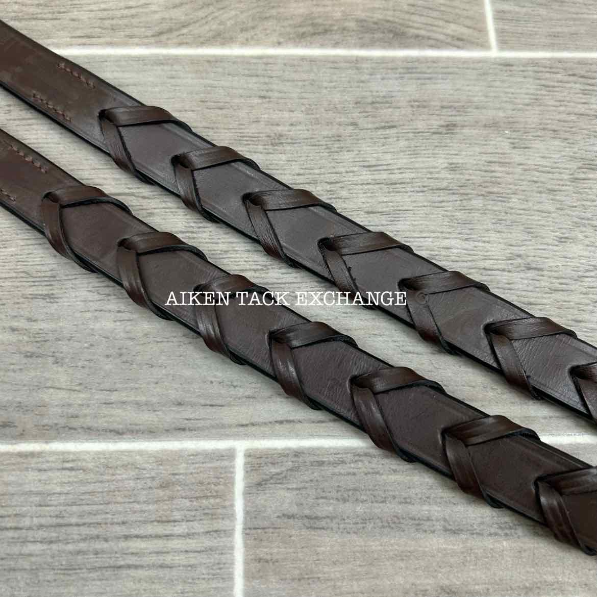 KL Select KL Italia Foxwell Hunt Bridle with Reins, Brown, Size Full