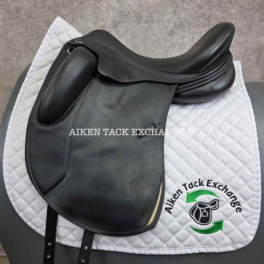 2017 Erreplus Freestyle Monoflap Dressage Saddle, 17" Seat, Adjustable Tree, Wool Flocked Panels