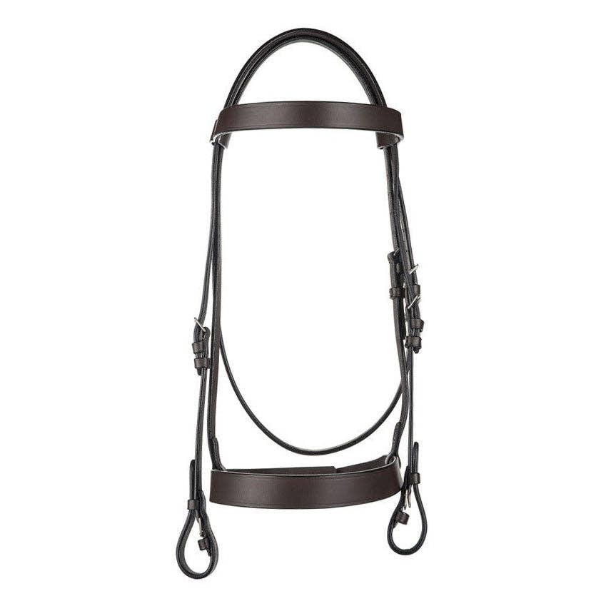 HENRI DE RIVEL POLO BRIDLE WITH DOUBLE REINS: Pony